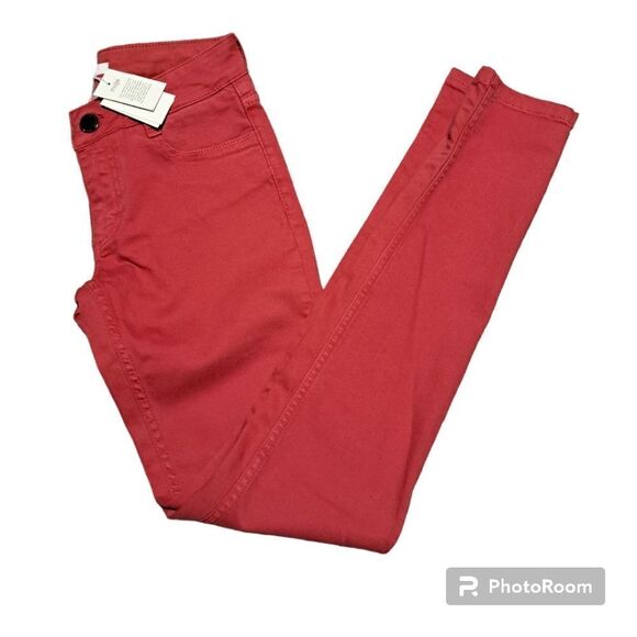 Maje Broder Tomette Skinny Jeans Size 24 Red NWT - Picture 3 of 13